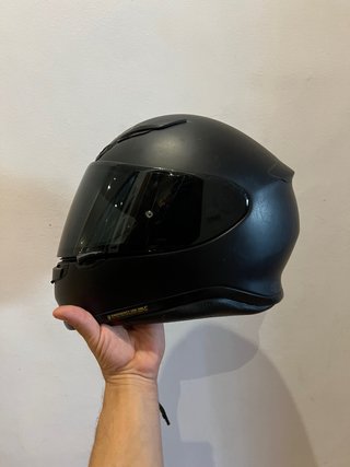 Casco de moto negro mate Shoei NXR Talla M