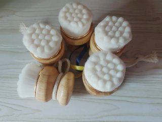Brochas exfoliantes para el rostro. Sin usar.