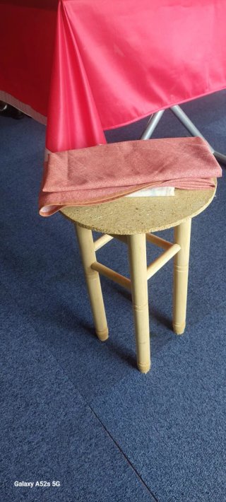 Taburete Alto Auxiliar Madera 35 x 55 cm