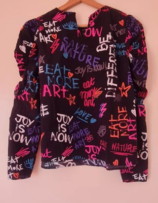 Blusa Desigual .Talla L. Multicolor