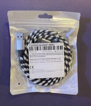 Cable Cargador USB a Micro-USB Trenzado