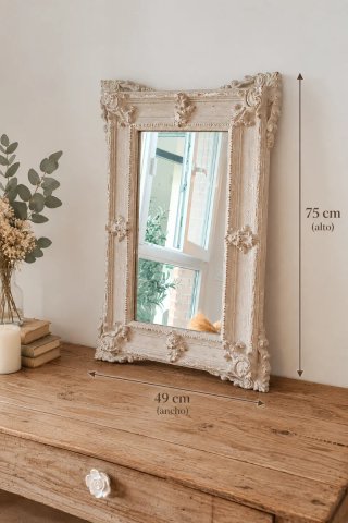 Espejo Vintage Barroco Tallado Zara Home