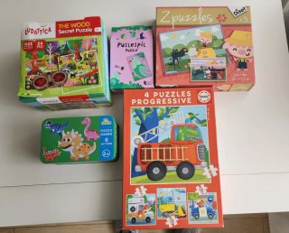 Lote de 5 Puzzles Infantiles