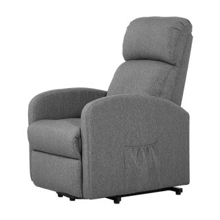 Poltrona Relax Elettrica Reclinabile Grigio Chiaro
