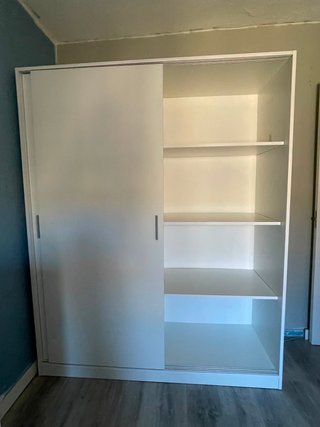 Armario de Puertas Correderas Blanco