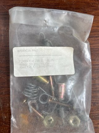 Kit de muelles para zapatas 5€unidad