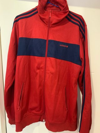 Chaqueta Sudadera adidas Roja y Azul