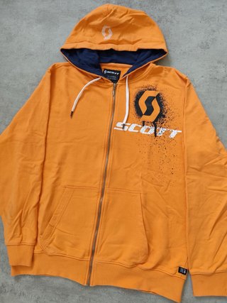 Sudadera Scott con cremallera naranja Talla L