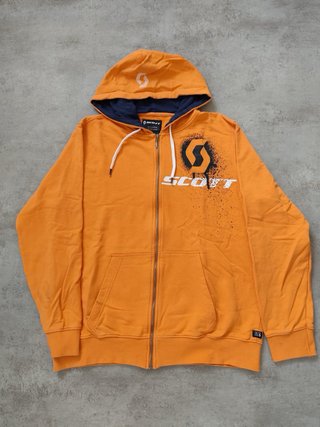 Sudadera Scott con cremallera naranja Talla L