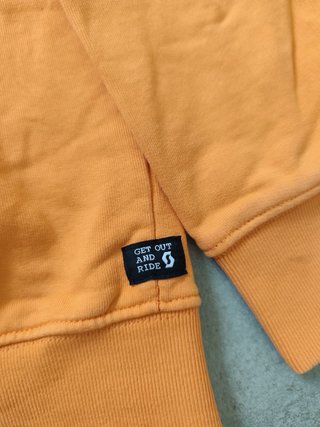 Sudadera Scott con cremallera naranja Talla L