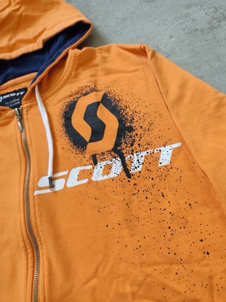 Sudadera Scott con cremallera naranja Talla L
