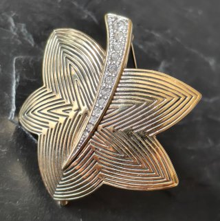 Broche Pierre Lang Hoja Estilizada
