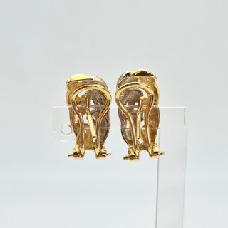 Pendientes de Oro combinado 18K, 4,78gr, 2cm