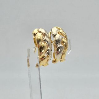 Pendientes de Oro combinado 18K, 4,78gr, 2cm