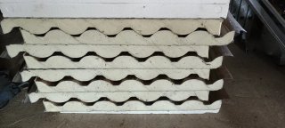 Paneles Sándwich Imitación Teja Blanco
