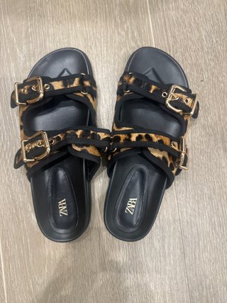 Sandalias Zara Animal Print