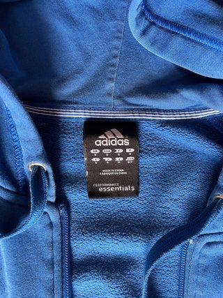 Sudadera Adidas Azul con Capucha