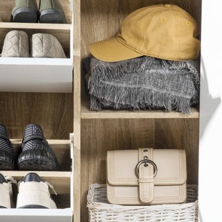 Zapatero mueble de aglomerado, dos puertas, blanco