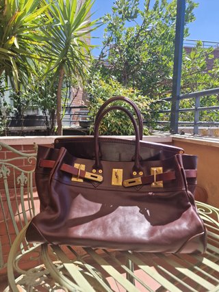 bolso de cuero auténtico