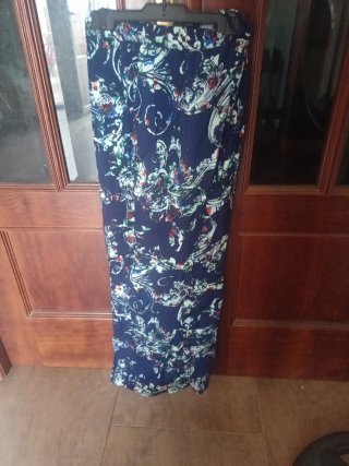 Pantalón Estampado Azul