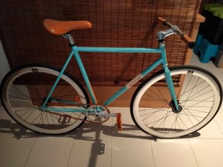 Bicicleta Fixie Santa Fixie Azul