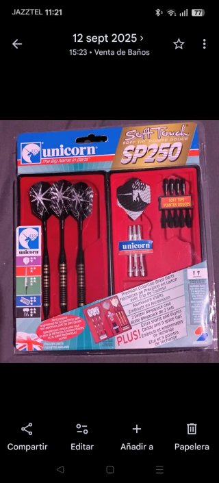 Dardos Unicorn SP250 Soft Touch