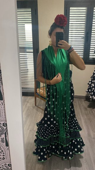 Traje de flamenca con lunares