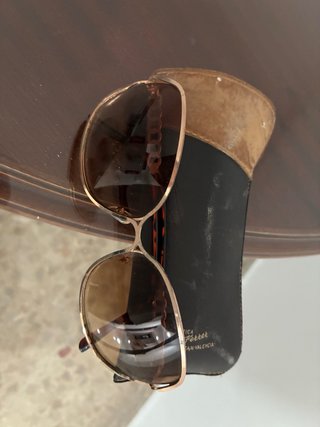 Gafas de sol vintage Fortet doradas y marrones