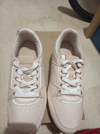 Zapatillas Pull&Bear color blanco maquillaje