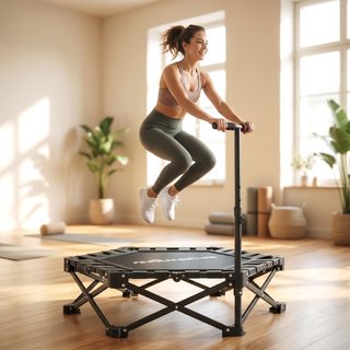 Trampolín cama elástica plegable de metal, Ø104 cm