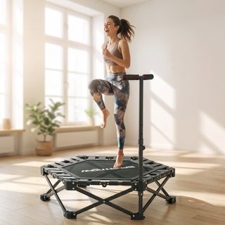 Trampolín cama elástica plegable de metal, Ø104 cm