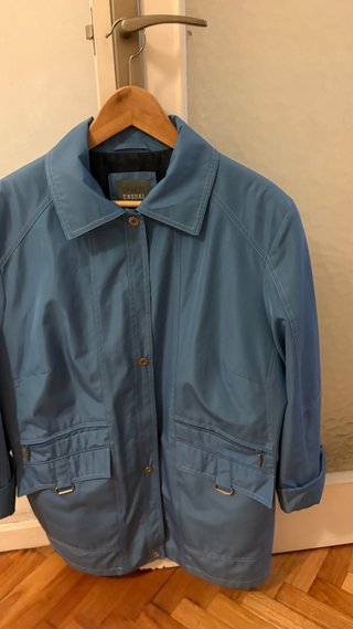 Parka Chubasquero Azul Talla 44
