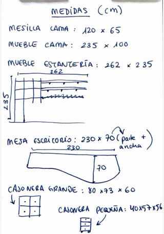 Habitación Juvenil a Medida (colchón incluido)