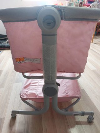 Cuna de viaje Colecho MS Oxford Rosa con colchon