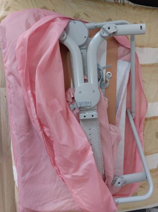 Cuna de viaje Colecho MS Oxford Rosa con colchon