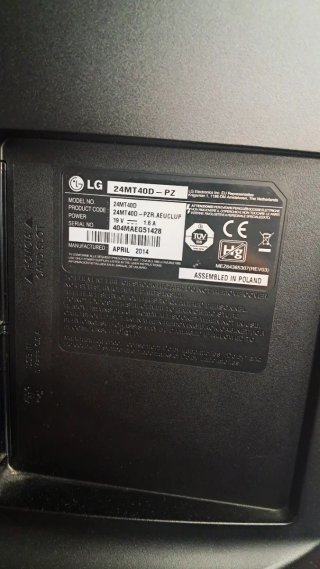 Televisor LG Negro 24 pulgadas