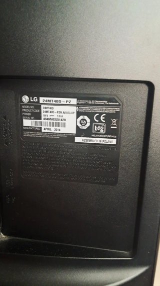 Televisor LG Negro 24 pulgadas