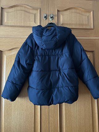 Plumas sintético azul, talla 13-14