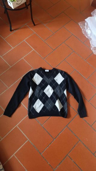 Maglione Lacoste a rombi Ragazzo taglia M