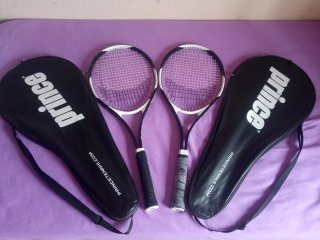2 Raquetas de Tenis Prince con Fundas