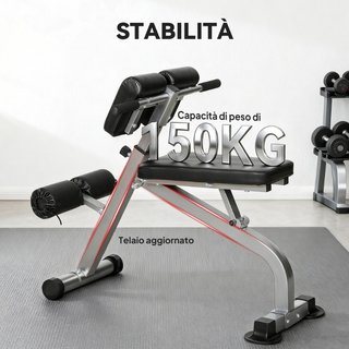 Silla romana banco de musculación de metal, 150 kg