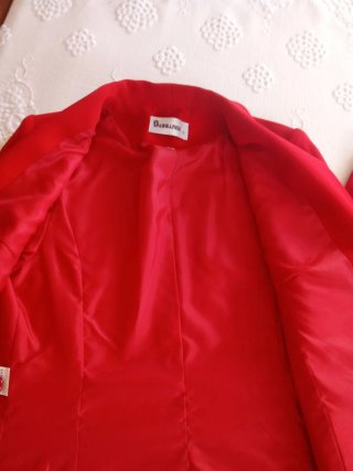 Traje de mujer 3 piezas rojo