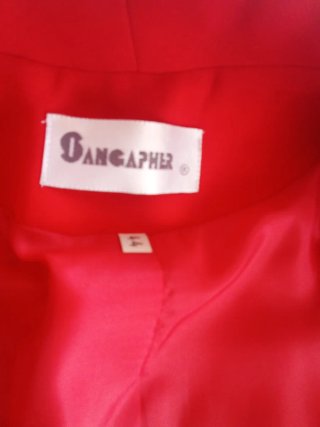 Traje de mujer 3 piezas rojo