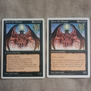 Cartas Magic: Señor del Abismo cuarta y quinta