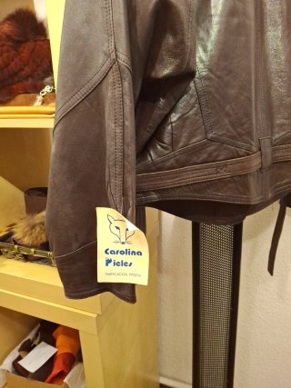 Cazadora Vintage de Piel Marrón