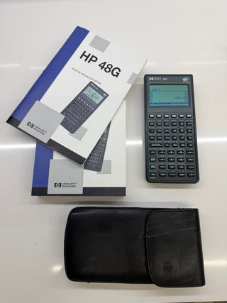 Calculadora HP 48GX con Funda y Manual