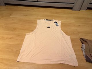 Camiseta de tirantes adidas beige