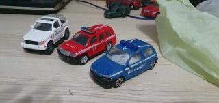 Set 3 Modellini Auto Soccorso: Ambulanza, Vigili F