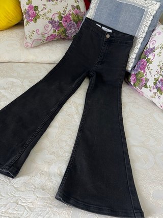Jeans Flare Bershka Neri XXS