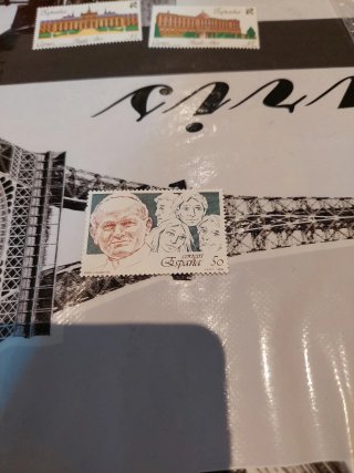 Sello España Papá y Juventud 50 ptas     1
